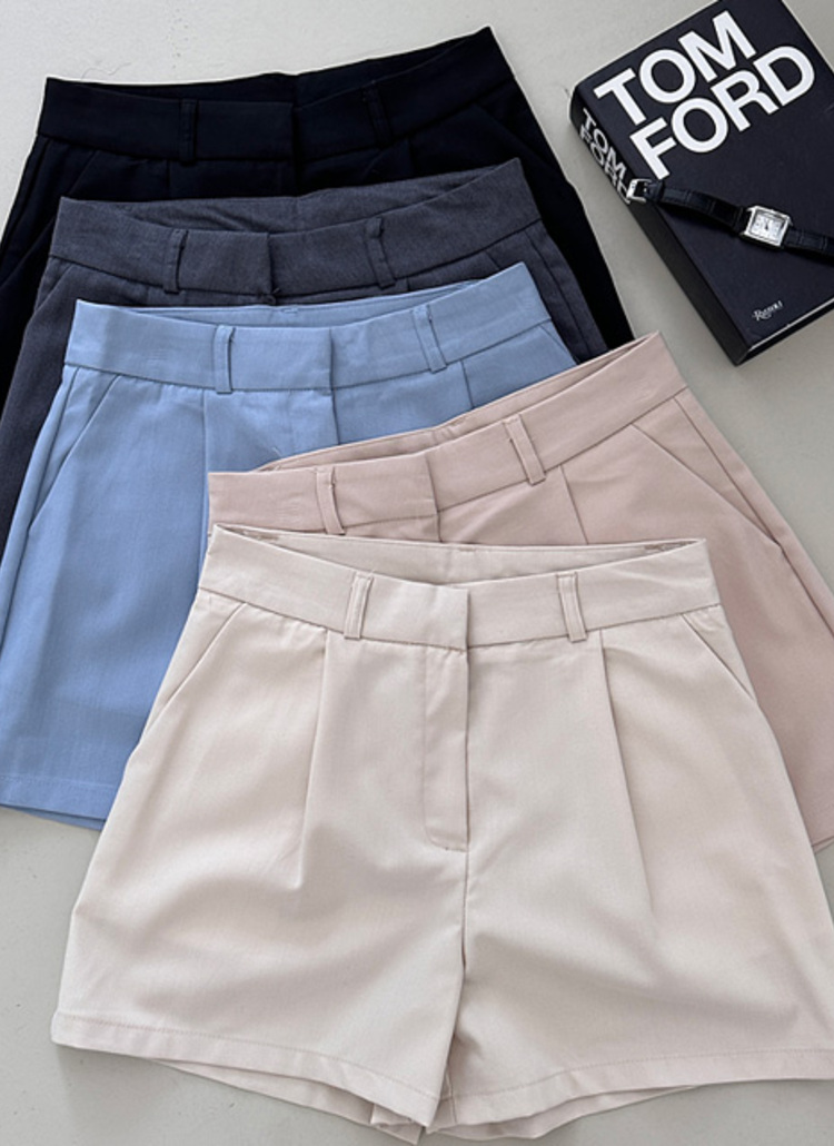 ハイウエストピンタックショートパンツ | レディースファッション通販